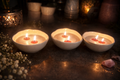 Isla Coconut -  Set of 3 hand-poured artisanal vessels